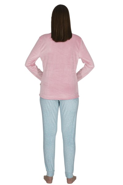 DP2006 Pijama mujer coralina Snoopy rosa Javier Golmar