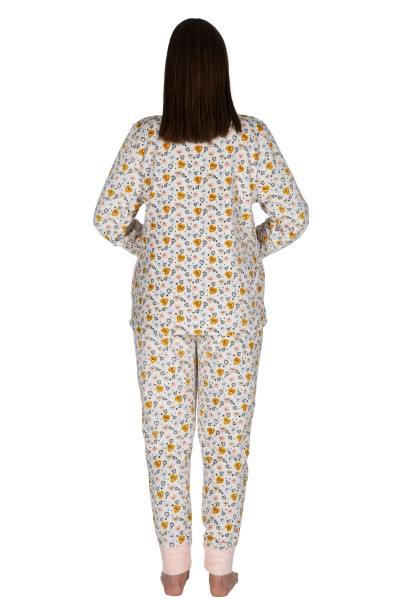 DP0810 Pijama mujer coralina corazones ositos Javier Golmar
