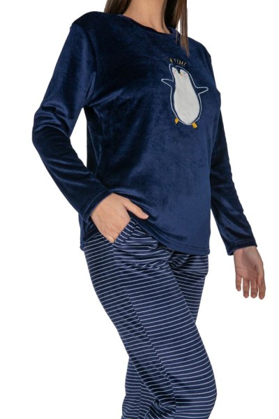 DP0705 Pijama mujer coralina pingüino Javier Golmar