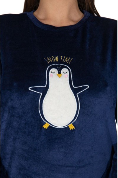 DP0705 Pijama mujer coralina pingüino Javier Golmar