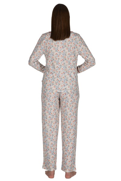 DP0200 Pijama mujer camisero flores Javier Golmar