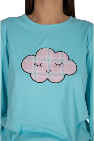 DP0131 Pijama mujer punto milano nube Javier Golmar