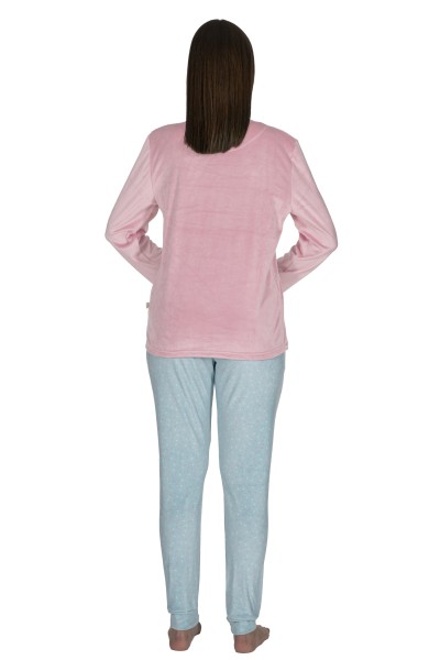 DP0105 Pijama mujer terciopelo "Moon lovers" Javier Golmar