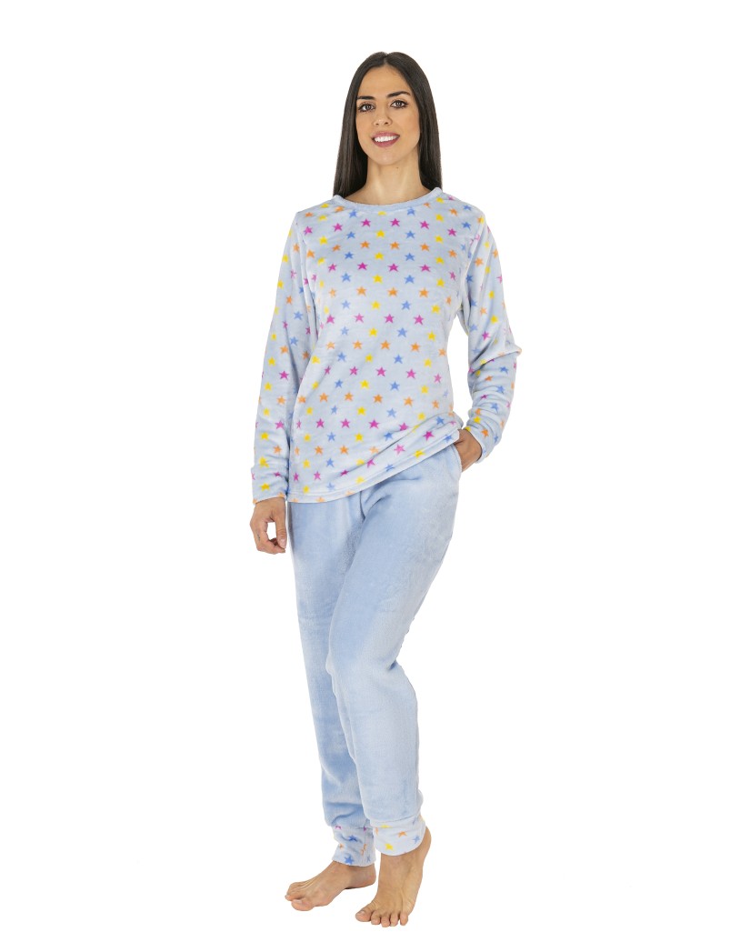 CP0210 Pijama mujer coralina estrellas Javier Golmar