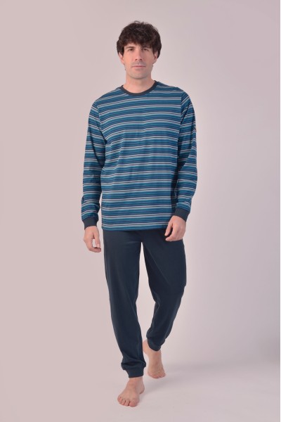 PRP1075 Pijama hombre a rayas Privata