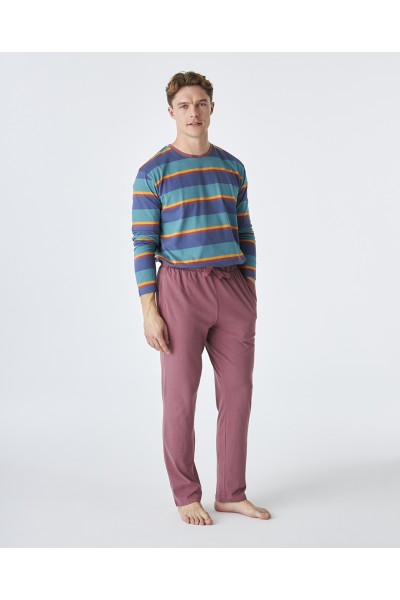 EP5600 Pijama hombre invierno a rayas J&J Brothers
