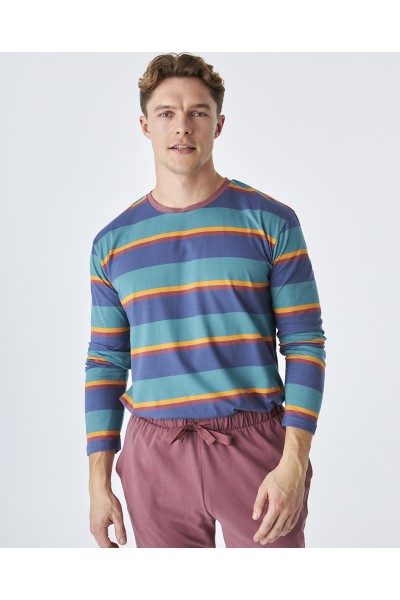 EP5600 Pijama hombre invierno a rayas J&J Brothers