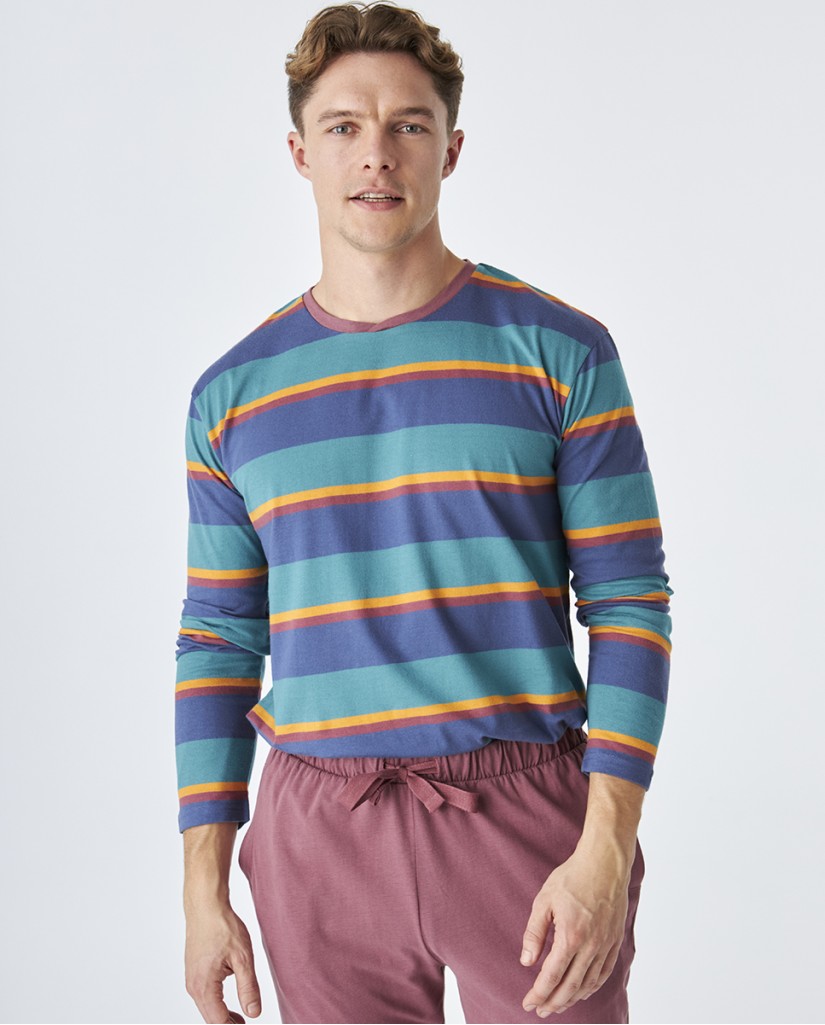 EP5600 Pijama hombre invierno a rayas J&J Brothers