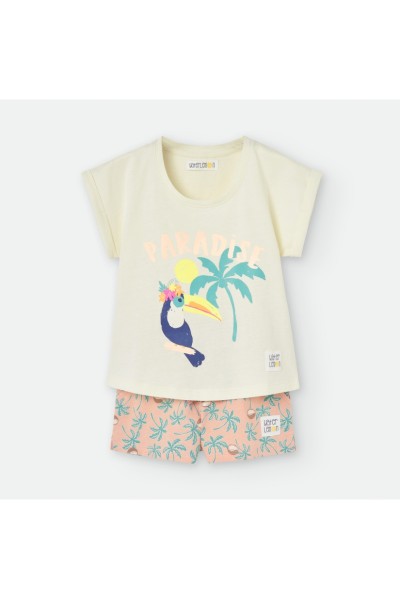 584-11 Pijama niña manga...