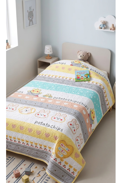 25182 Colcha estampado...
