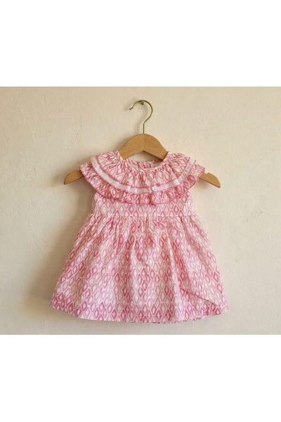 25517 Vestido bebé rosa con...