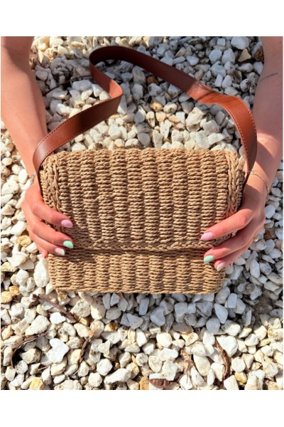 SB24041 Bolso mujer rafia...