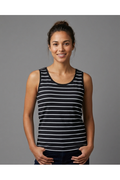 D1057 Camiseta Tirantes Rayas Mujer