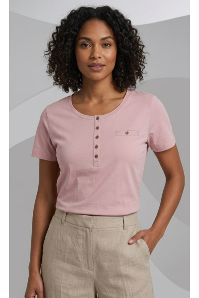 D1053 Camiseta mujer manga...