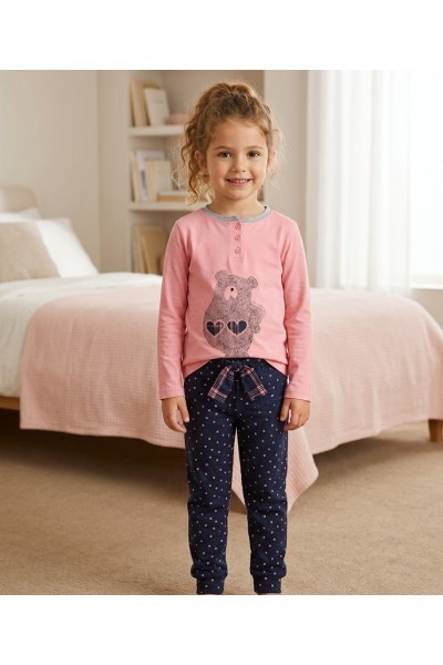 NA214008 Pijama niña manga...