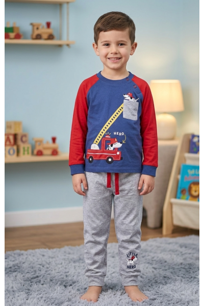NO215017 Pijama niño manga...