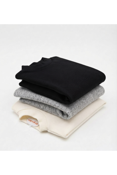 24125-Pack3 Camisetas Cuello Semicisne Unisex