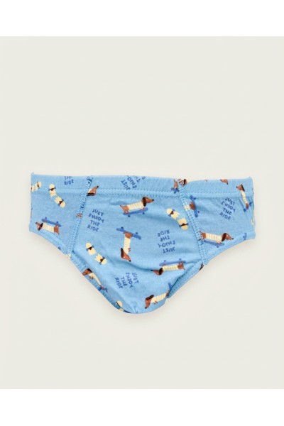Slip niño azul perros
