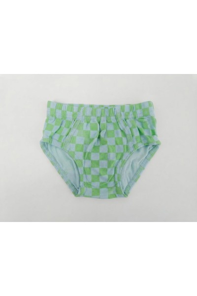 WT169 CUADROS VERDES SLIP NIÑO