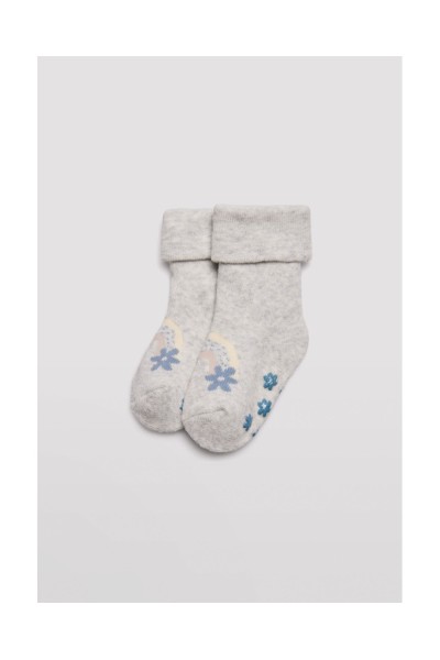 52842 Pack dos calcetines bebé térmicos antideslizante