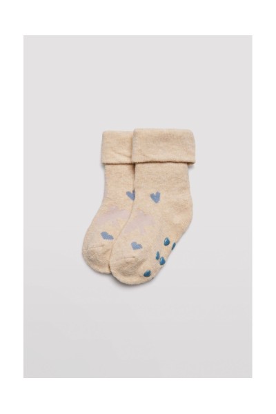 52842 Pack dos calcetines bebé térmicos antideslizante