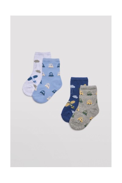 52845 Pack dos calcetines bebé algodón