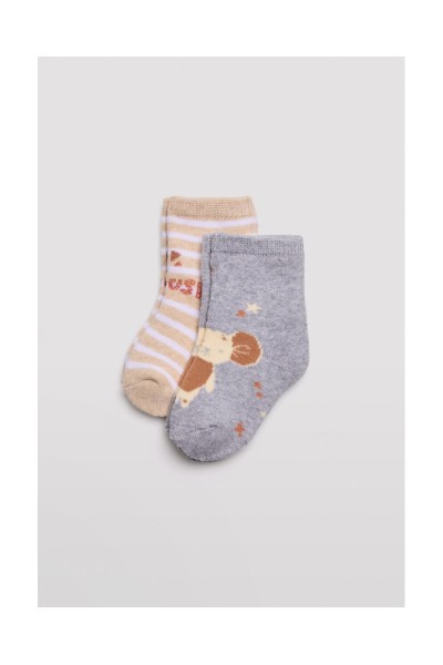 52848 Pack dos calcetines bebe térmicos