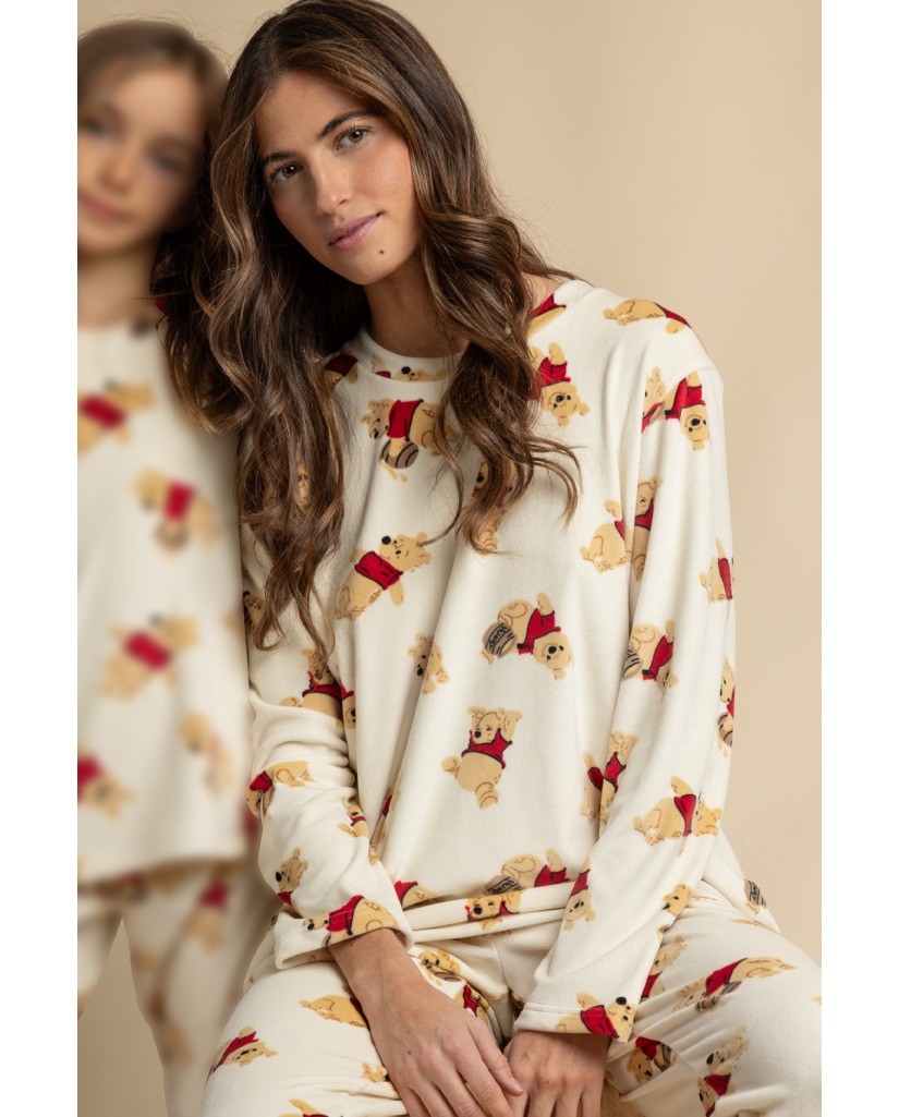 64693-0 Pijama mujer marga larga Winnie The Pooh