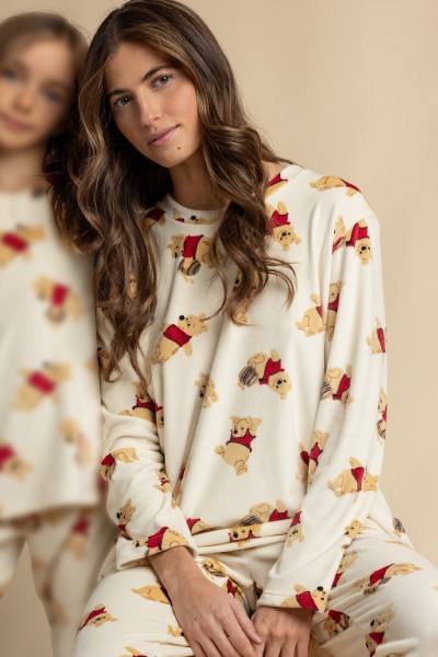64693-0 Pijama mujer marga larga Winnie The Pooh