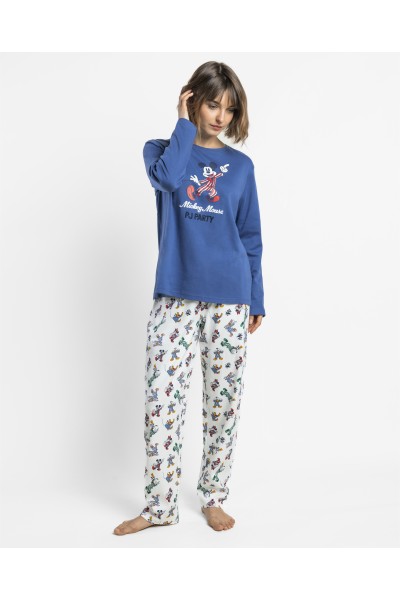 64324-0 Pijama mujer manga largo Mickey Party