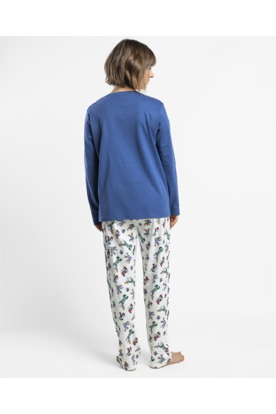 64324-0 Pijama mujer manga largo Mickey Party