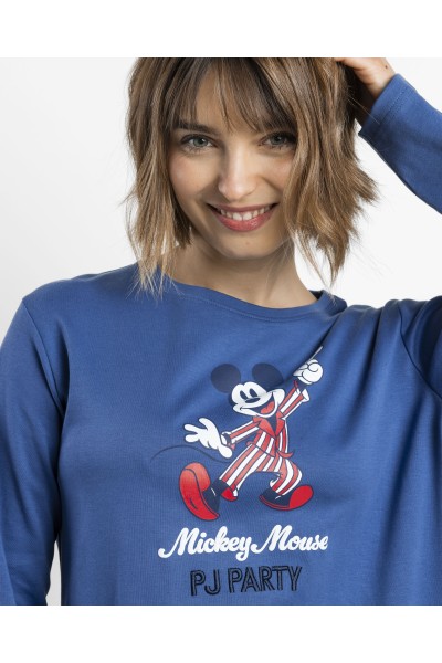 64324-0 Pijama mujer manga largo Mickey Party