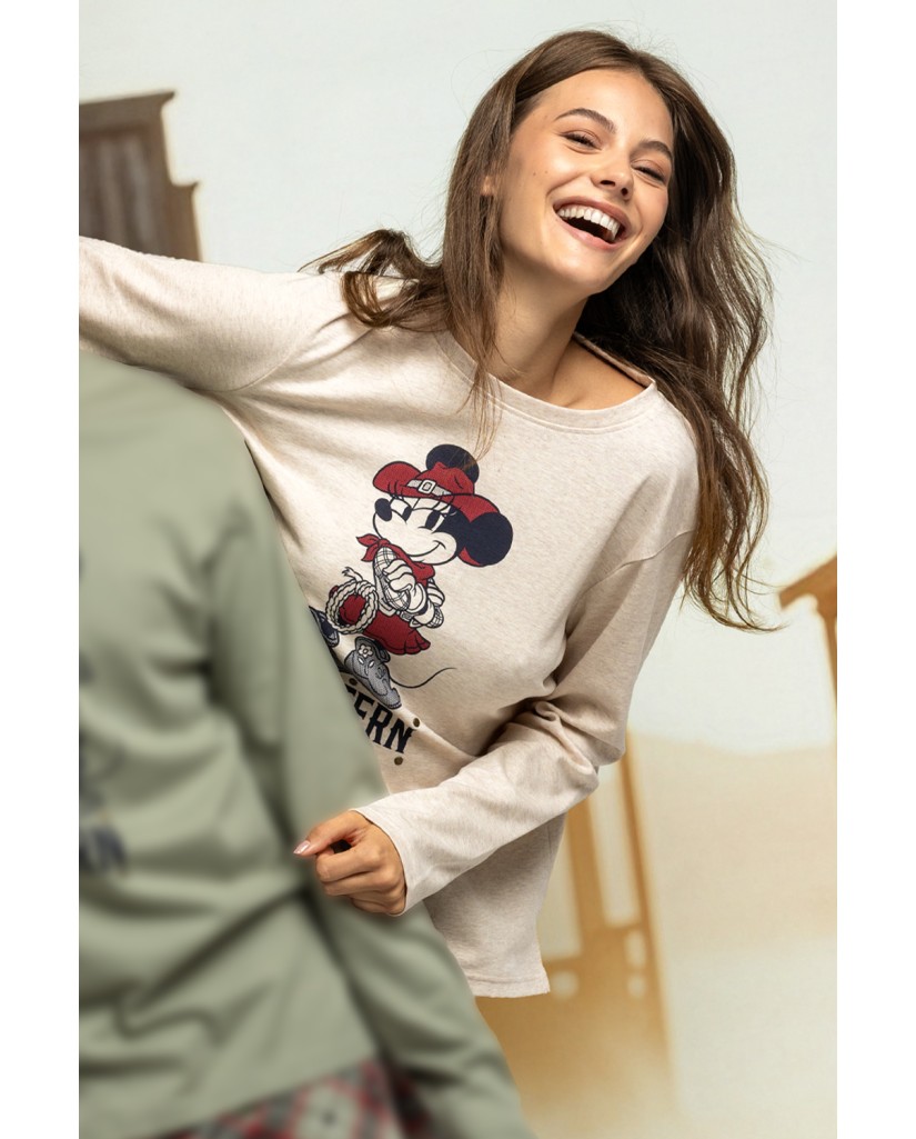 64312-0 Pijama mujer manga larga Western