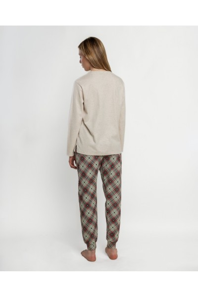 64312-0 Pijama mujer manga larga Western