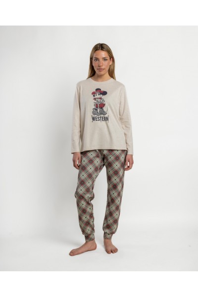 64312-0 Pijama mujer manga larga Western