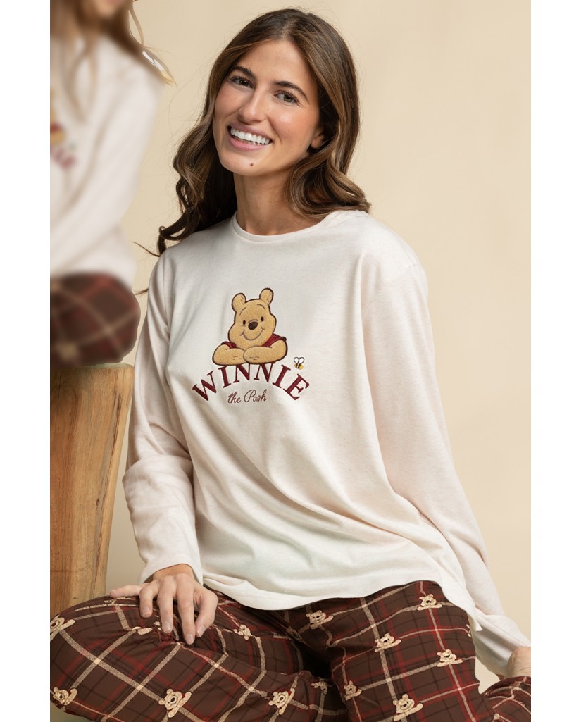 64670-0 Pijama mujer manga larga Winnie The Pooh
