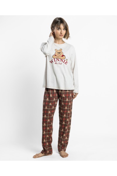 64670-0 Pijama mujer manga larga Winnie The Pooh