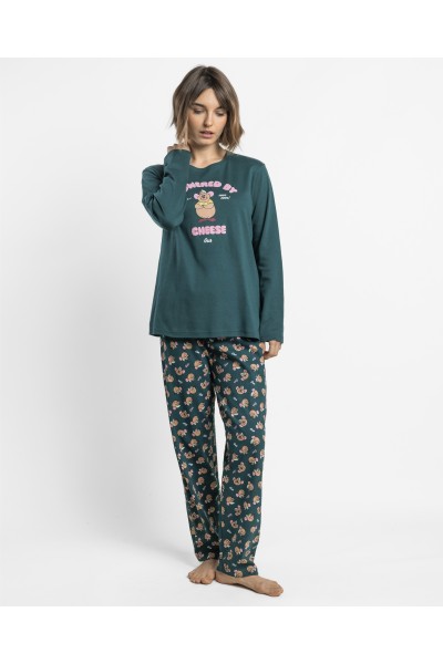 64323-0 Pijama mujer manga larga Gus Cheese