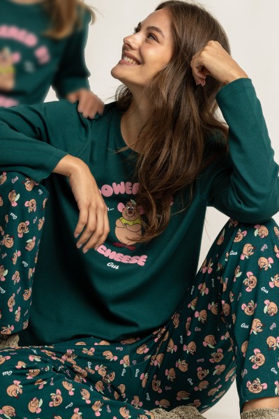 64323-0 Pijama mujer manga larga Gus Cheese