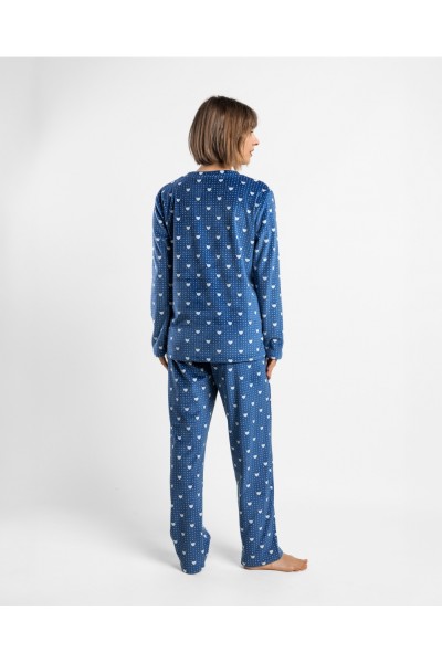 64602-0 Pijama mujer manga larga Velvet