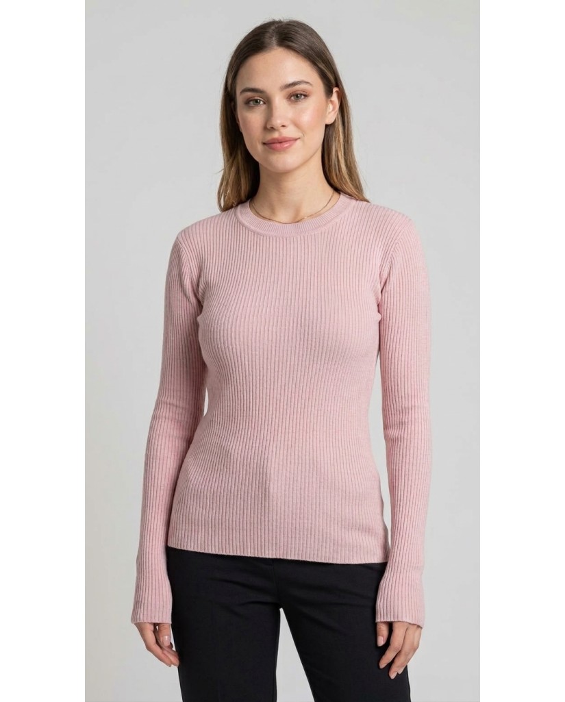 G8203 Jersey mujer fino canalé