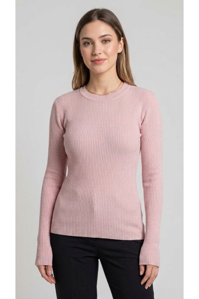 G8203 Jersey mujer fino canalé