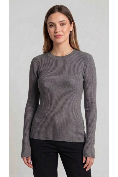 G8203 Jersey mujer fino canalé