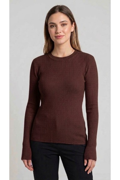 G8203 Jersey mujer fino canalé