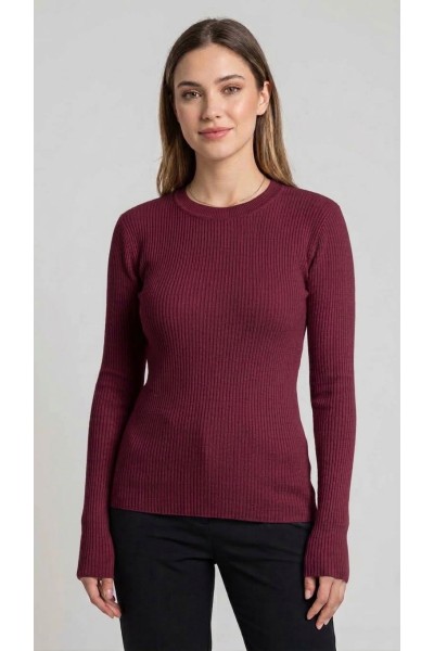 G8203 Jersey mujer fino canalé