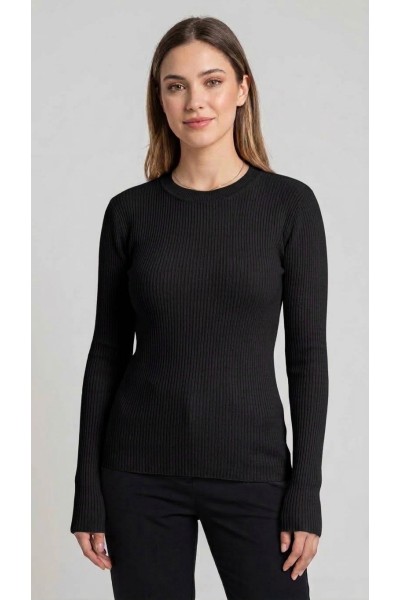 G8203 Jersey mujer fino canalé