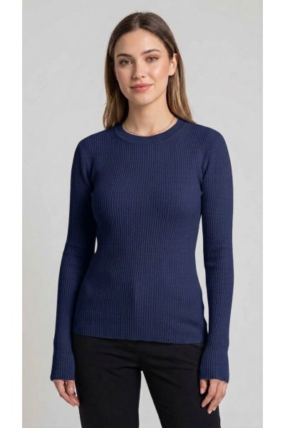 G8203 Jersey mujer fino canalé