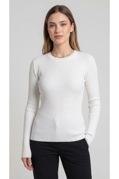 G8203 Jersey mujer fino canalé