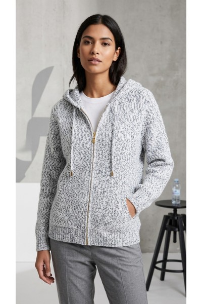 G7650 CHAQUETA PUNTO MUJER CON CAPUCHA