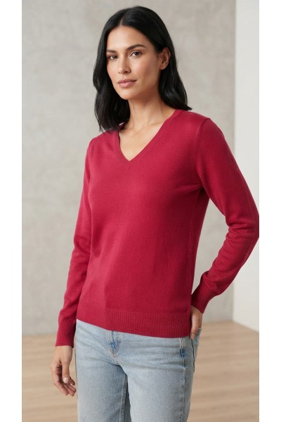 G3950 JERSEY MUJER CUELLO PICO